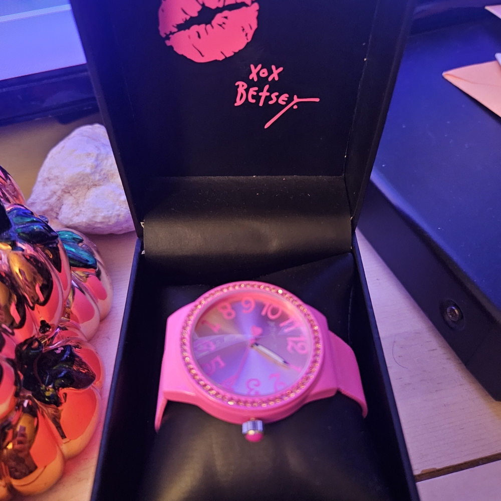 Betsey Johnson Pink Women's Watch